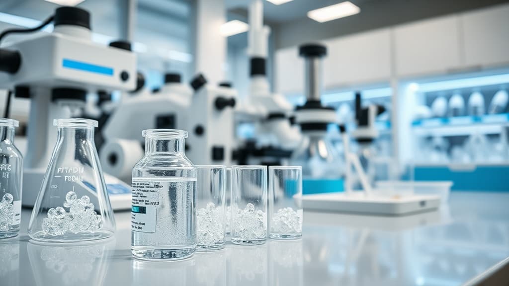 Research-grade peptide vials held in UK stock by Premio Peptides